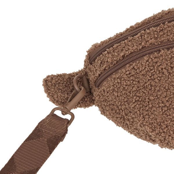 Поясная сумка-бананка для лакомств та аксессуаров собак Palopa Emma Teddy-Fleece Коричневый 45522 фото