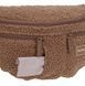 Поясная сумка-бананка для лакомств та аксессуаров собак Palopa Emma Teddy-Fleece Коричневый 45522 фото 2