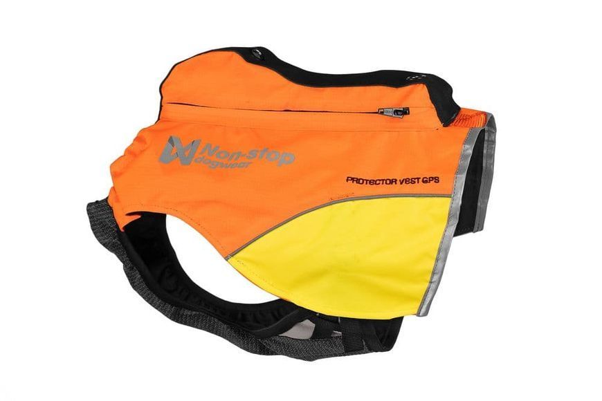 Світловідбивний жилет Protector vest GPS Non-stop dogwear Помаранчевий S 40849 фото