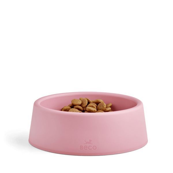 Миска зі 100% переробленого пластику для собак Beco Pets Steady Bowls Рожевий L 45568 фото