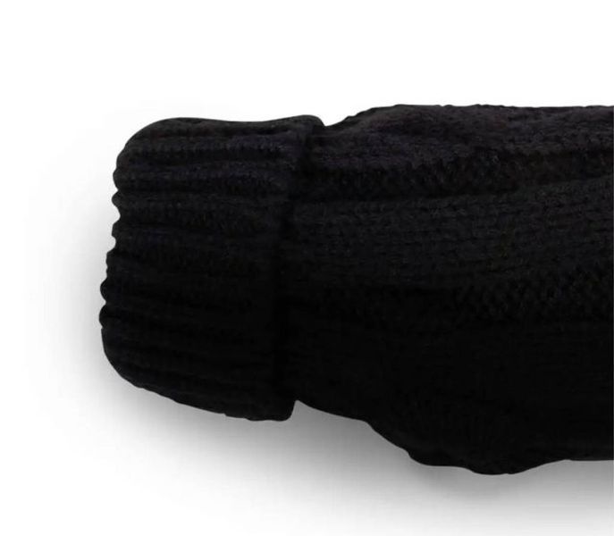 В'язаний светр для собаки Wolters Cable Knit з візерунком коси 25 см Чорний 29595 фото