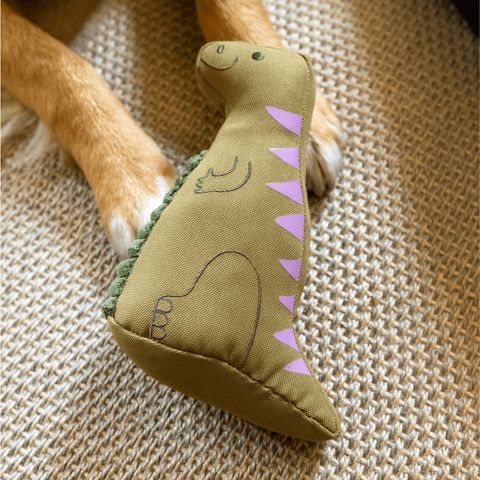 Мягкая игрушка для собак Beco Pets Игуанодон Зеленый M 42148 фото