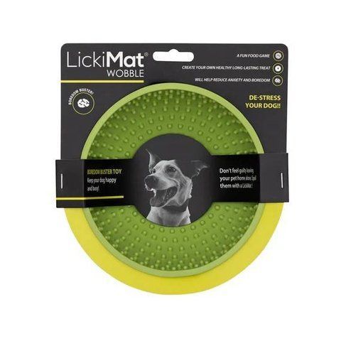 Лизательный коврик антистресс для собак LickiMat Wobble Green, качается 27765 фото