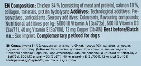 Натуральные сушеные колбаски для собак Chewies Salametti Курица и лосось для любого возраста 60 г 40207 фото