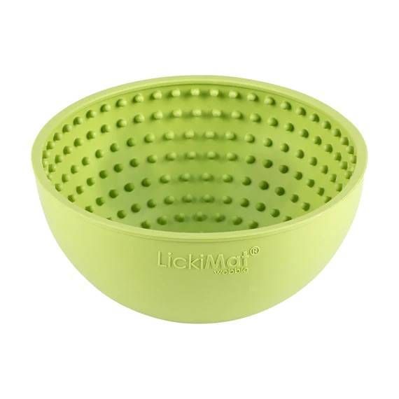 Лизальний килимок антистрес для собак LickiMat Wobble Light Green, гойдається 27765 фото