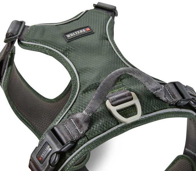 Шлейка для собак пом'якшена з ручкою Wolters Active Pro Comfort 1 40-47,5 см Зелений 28158 фото