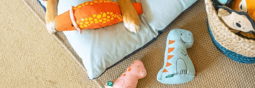 М'яка іграшка для собак Beco Pets Ігуанодон Зелений M 42148 фото