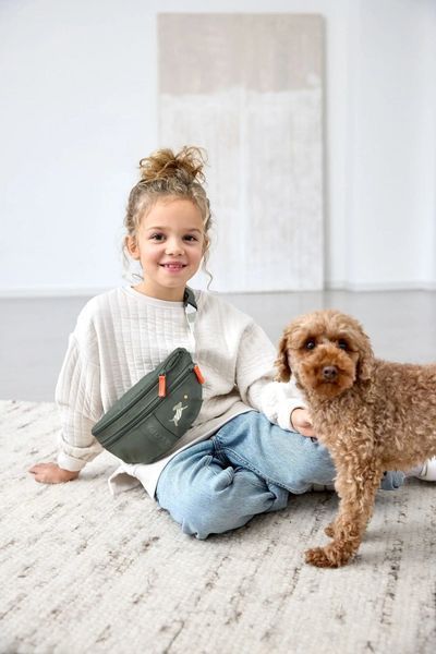 Дитяча сумка-бананка для ласощів та аксесуарів собак Palopa Bum Bag Mini Enja Оливковий 45526 фото