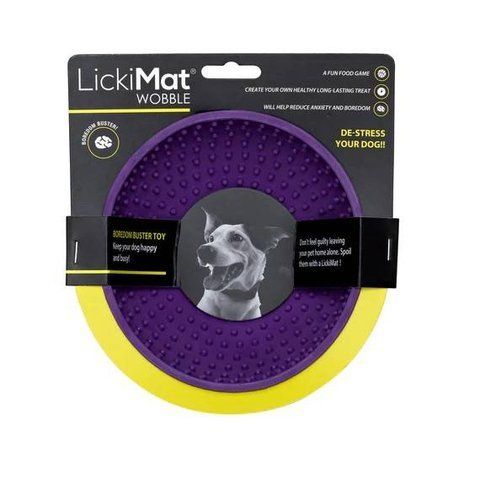Лизательный коврик антистресс для собак LickiMat Wobble Purple, качается 27767 фото
