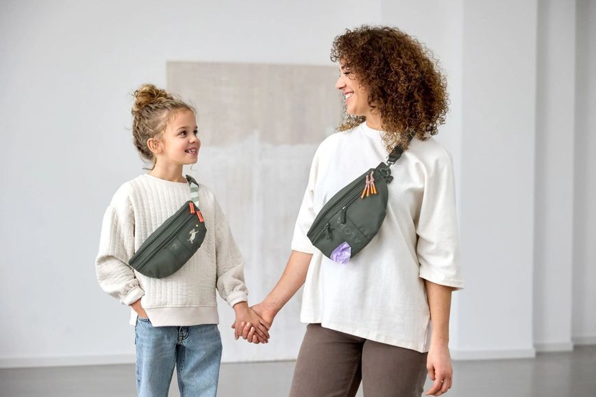 Дитяча сумка-бананка для ласощів та аксесуарів собак Palopa Bum Bag Mini Enja Оливковий 45526 фото