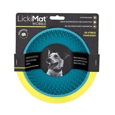 Лизательный коврик антистресс для собак LickiMat Wobble Turquoise, качается 27768 фото