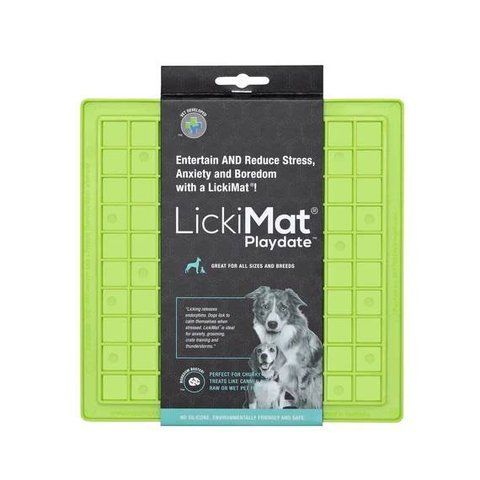 Лизательный коврик антистресс для собак LickiMat Playdate Green, мягкая основа 27728 фото