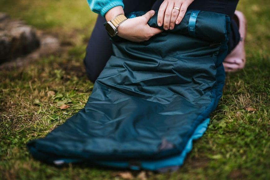 Складаний килимок для собак Trekking dog bed Non-stop dogwear Темно-Бірюзовий S 40549 фото