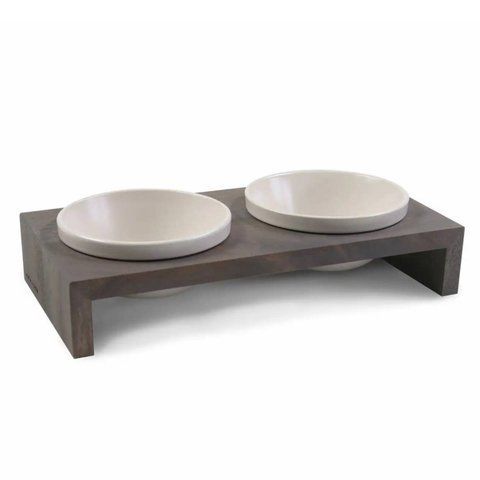 Миски на подставке Wolters Foodstation Gohan 2 x 0,2 л XS Серый 32315 фото
