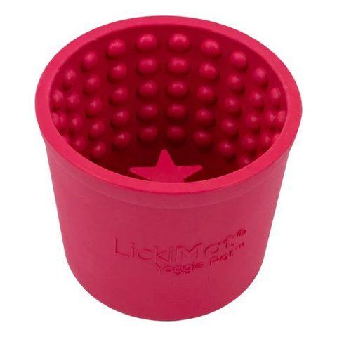 Миска медленного кормления собак LickiMat Yoggie Pot Pink 30342 фото