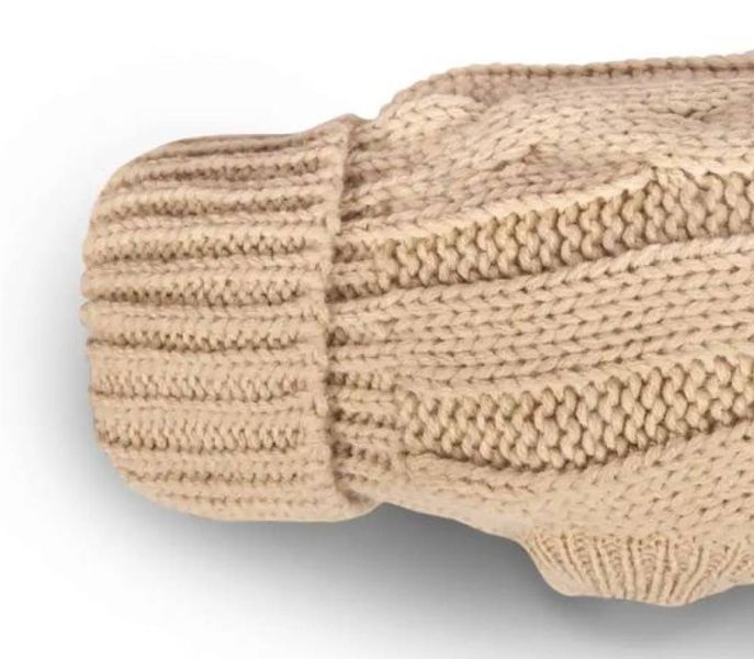 В'язаний светр для собаки Wolters Cable Knit з візерунком коси 25 см Бежевий 29590 фото