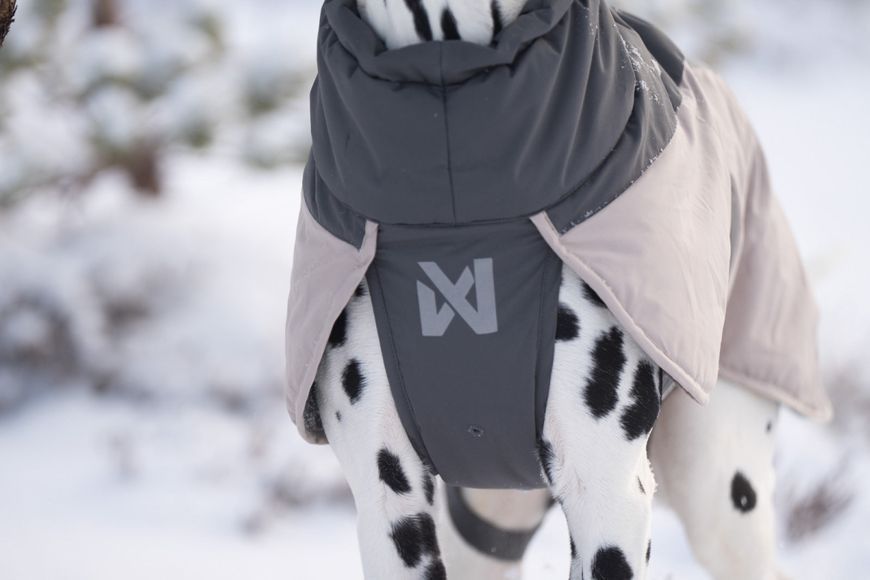 Зимняя куртка для собак Glacier wool jacket 3.0 Non-stop dogwear Серый 55 41116 фото