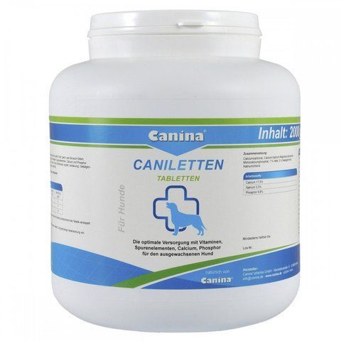 Вітамінно-мінеральний комплекс Canina Caniletten для дорослих собак 2 кг 1000 табл. 1111121982 фото
