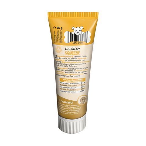 Натуральні рідкі ласощі для собак Yummeez Cheesy Squeezie Сир 75 г 40211 фото