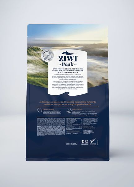 Повнораціонний сухий корм для собак Ziwi Peak Steam Dried Яловичина з гарбузом 800 г 42158 фото