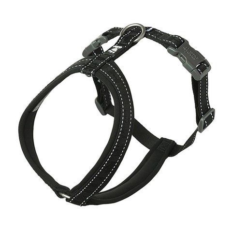 Анатомическая шлейка для собак Hurtta Casual Y-harness 45-55 Черный 31640 фото