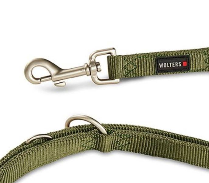 Поводок перестежка из нейлона Wolters Professional L 3 м / 20 мм Оливковый 28182 фото