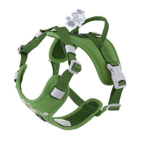 Шлейка смягченная для собак Hurtta Weekend Warrior Harness II ECO Зеленый 55-70 42107 фото