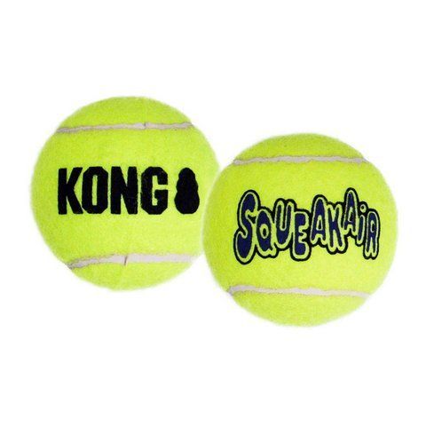 Игрушка KONG SqueakAir Ball воздушная пищалка теннис 2 шт L 29522 фото