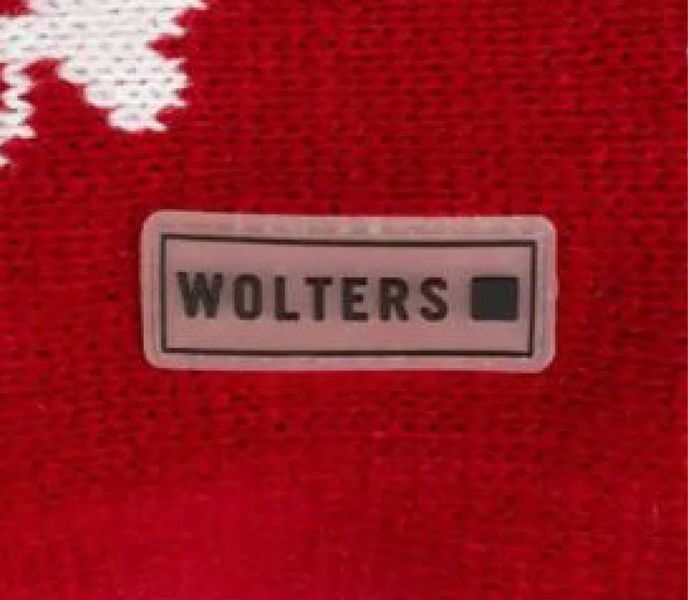 Вязаный свитер для собаки Wolters Moose с узором Лось 25 см Красный 29558 фото