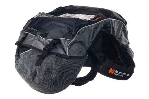 Рюкзак для собак Amundsen pack Non-stop dogwear Чорний/Сірий S 40486 фото