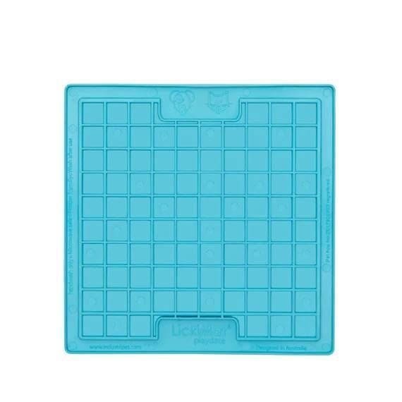 Лизальний килимок антистрес для собак LickiMat Playdate Turquoise, мʼяка основа 27732 фото