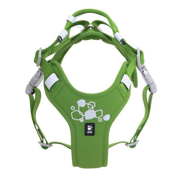 Шлейка смягченная для собак Hurtta Weekend Warrior Harness II ECO Зеленый 65-80 42108 фото