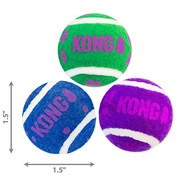 Игрушка для котов Kong Active Tennis Balls W/Bells 41584 фото