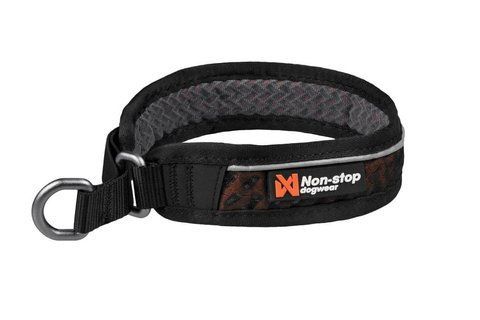 Нашийник для собак Rock collar 3.0 Non-stop dogwear Чорний/Помаранчевий M 40437 фото