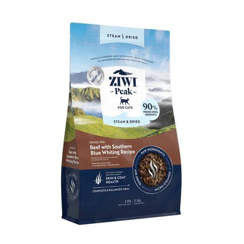Полнорационный сухой корм для котов Ziwi Peak Steam Dried Говядина с путассу 2,2 кг 42161 фото