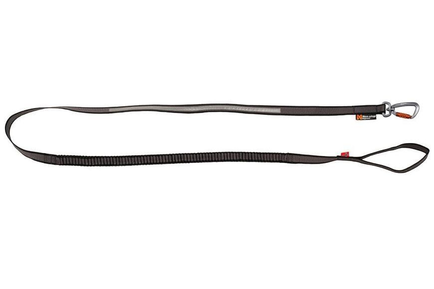 Поводок для собак Touring bungee leash Non-stop dogwear Черный/Серый 2 м/13 мм 41411 фото